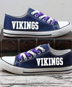 Minnesota Vikings Halloween Jack Skellington Canvas Shoe Sport