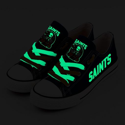 New Orleans Saints Halloween Jack Skellington Canvas Shoe Sport