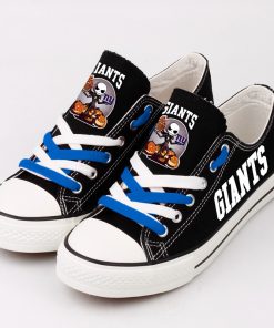 New York Giants Halloween Jack Skellington Canvas Sneakers