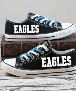 Philadelphia Eagles Halloween Jack Skellington Canvas Sneakers