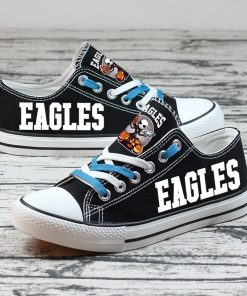 Philadelphia Eagles Halloween Jack Skellington Canvas Sneakers