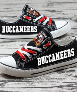 Tampa Bay Buccaneers Halloween Jack Skellington Canvas Sneakers