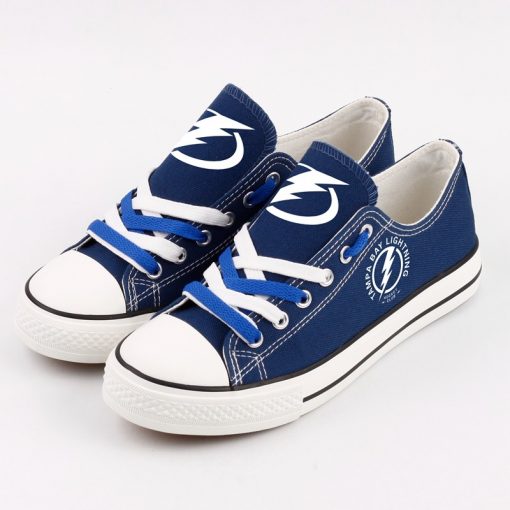 Tampa Bay Lightning Fans Low Top Canvas Sneakers