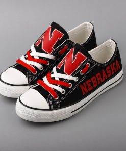 Nebraska Cornhuskers Limited Low Top Canvas Sneakers