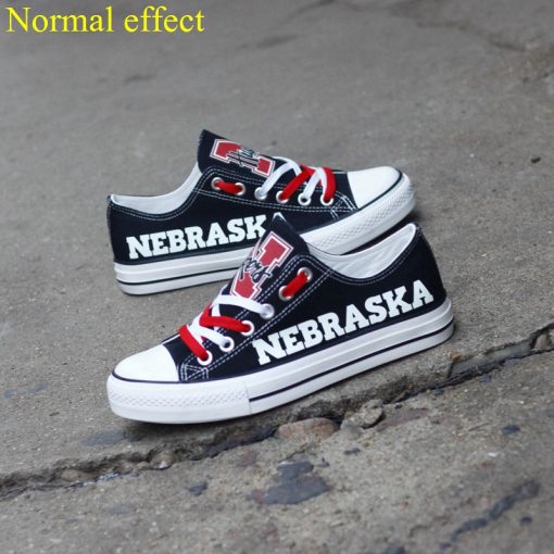 Nebraska Cornhuskers Limited Luminous Low Top Canvas Sneakers