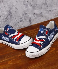 New England Patriots Limited Fans Low Top Canvas Sneakers