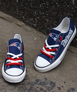 New England Patriots Limited Print Fans Low Top Canvas Shoes Sport