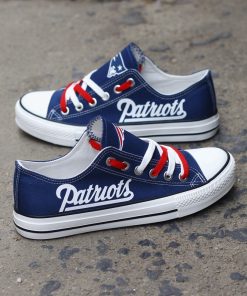 New England Patriots Limited Print Fans Low Top Canvas Shoes Sport