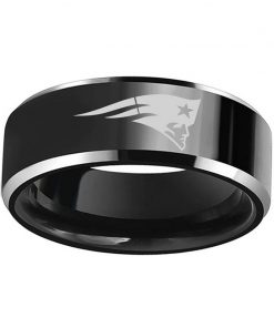 New England Patriots Tungsten Rings