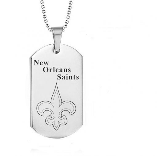 New Orleans Saints Engraving Tungsten Necklace