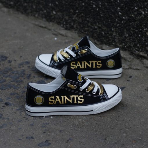 New Orleans Saints Print Low Top Canvas Shoes Sport