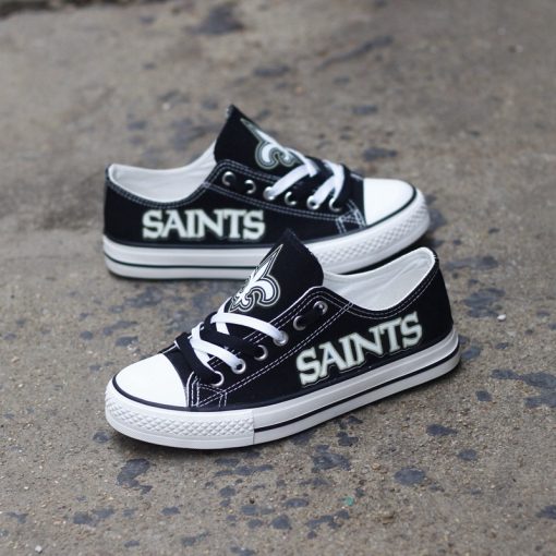 New Orleans Saints Limited Luminous Low Top Canvas Sneakers