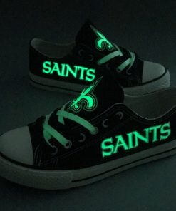 New Orleans Saints Limited Luminous Low Top Canvas Sneakers