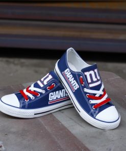 New York Giants Fans Low Top Canvas Sneakers