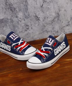 New York Giants Limited Fans Luminous Low Top Canvas Sneakers