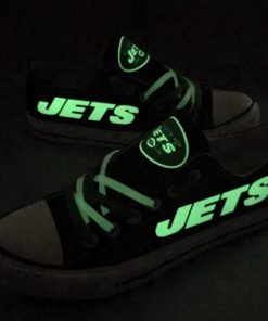 New York Jets Limited Luminous Low Top Canvas Sneakers