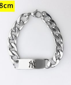 New York Yankees Men Fashion Wristlet Stainless Steel Bracelet