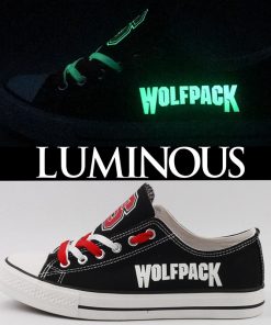 North Carolina State Wolfpack Limited Luminous Low Top Canvas Sneakers