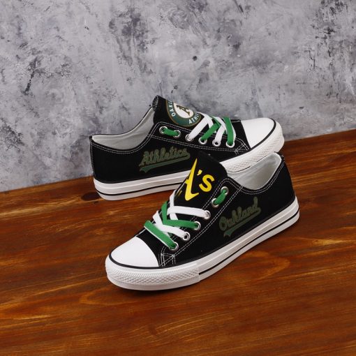 Oakland Athletics Limited Print Low Top Canvas Sneakers