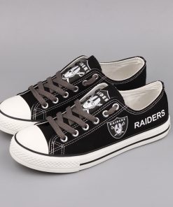 Oakland Raiders Limited Low Top Canvas Sneakers