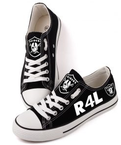Oakland Raiders Fans Low Top Canvas Sneakers