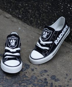 Raiders Fans Low Top Canvas Shoes Sport