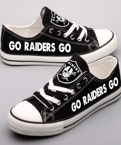 Oakland Raiders Low Top Canvas Sneakers