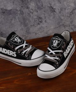 Oakland Raiders Limited Luminous Low Top Canvas Sneakers