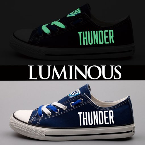 Oklahoma City Thunder Limited Luminous Low Top Canvas Sneakers