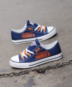 Oklahoma City Thunder Low Top Canvas Sneakers