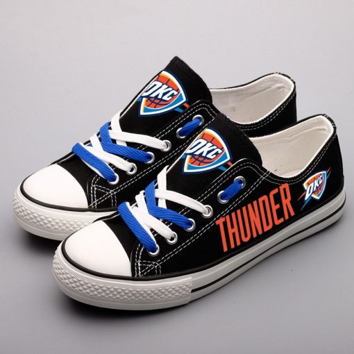 Oklahoma City Thunder Limited Fans Low Top Canvas Shoes Sport