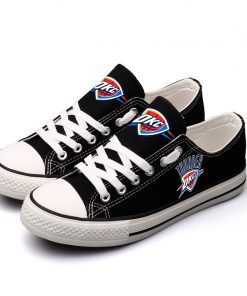 Oklahoma City Thunder Fans Low Top Canvas Shoes Sport