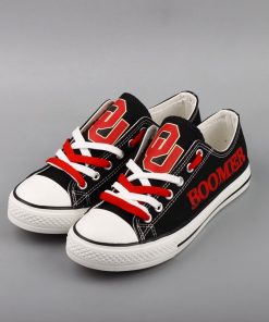 Oklahoma Sooners Limited Fans Low Top Canvas Shoes Sport