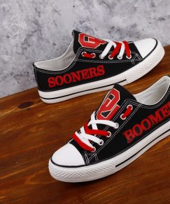Oklahoma Sooners Limited Fans Low Top Canvas Shoes Sport