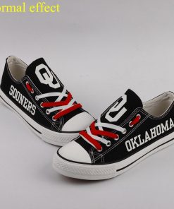 Oklahoma Sooners Limited Luminous Low Top Canvas Shoes Sport