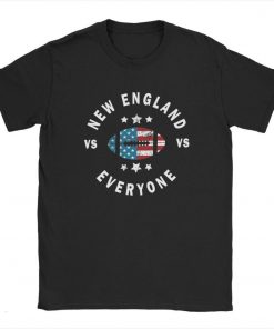 One Yona Men s T Shirts Funny Distressed New England Vs Everyone Amazing Fans Patriots Tees