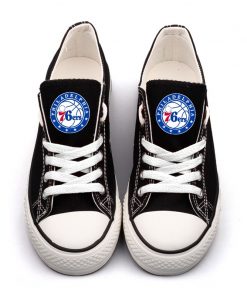 Philadelphia 76ers Low Top Canvas Sneakers