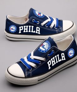 Philadelphia 76ers Low Top Canvas Shoes Sport