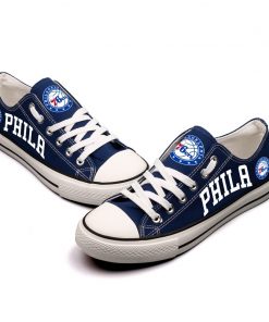 Philadelphia 76ers Low Top Canvas Shoes Sport
