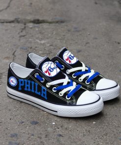 Philadelphia 76ers Limited Low Top Canvas Sneakers