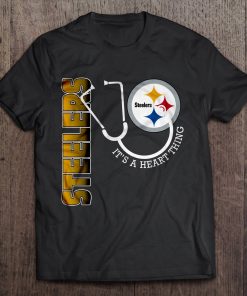Pittsburgh Streetwear Harajuku 100 Cotton Men S Tshirt Steelers It S A Heart Thing Stethoscope Tshirts