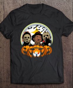 Pittsburgh Streetwear Harajuku 100 Cotton Men S Tshirt Steelers Jason Leatherface Freddy Halloween Tshirts
