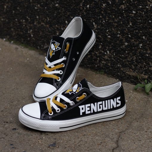 Pittsburgh Penguins Limited Low Top Canvas Sneakers