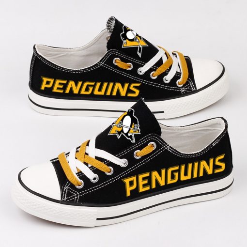Pittsburgh Penguins Low Top Canvas Sneakers