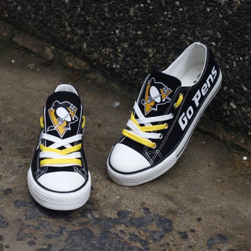 Pittsburgh Penguins Limited Low Top Canvas Sneakers