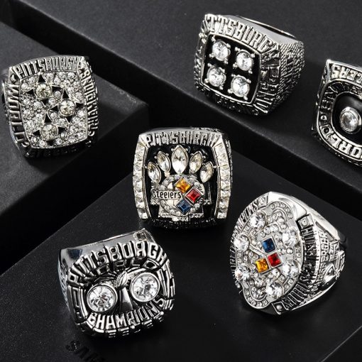 Pittsburgh Steelers 1974/1975/1978/1979/2005/2008 Championship Fans Ring Set