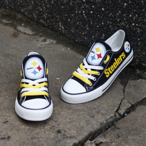Pittsburgh Steelers Limited Fans Low Top Canvas Sneakers