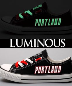 Portland Trail Blazers Limited Luminous Low Top Canvas Sneakers