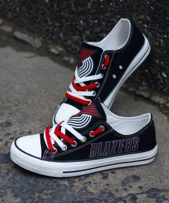 Portland Trail Blazers Low Top Canvas Sneakers