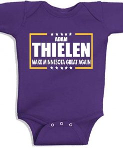 Purple Minnesota Thielen Make Minnesota Great Again Baby 1 Piece unisex men women t shirt